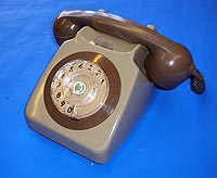GPO 746 grey rotary dial telephone