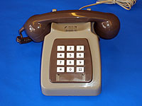 GPO 782R Two-tone grey push button MF dialling table telephone with recall button